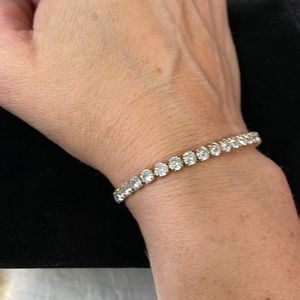 Rhinestone Adjustable Tennis Bracelet/Anklet
